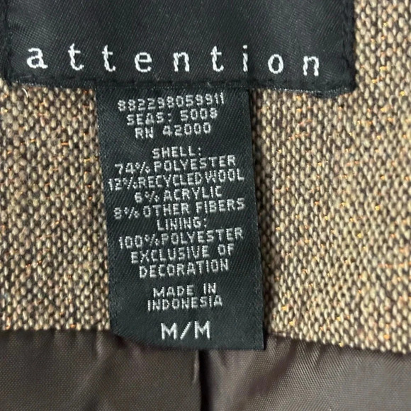 Attention | cropped | bow | tie | button | jacket | M - Picture 11 of 14